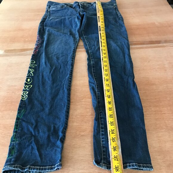 Kut from the Kloth Diana Skinny Jeans Women 12 Blue Mid Rise Dark Wash Stretch - Picture 5 of 12